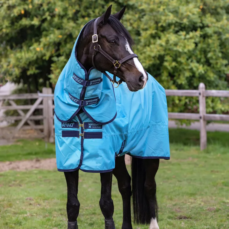 Amigo Hero 600D with Ripstop Plus 100g Turnout Rug - Delphinium Blue