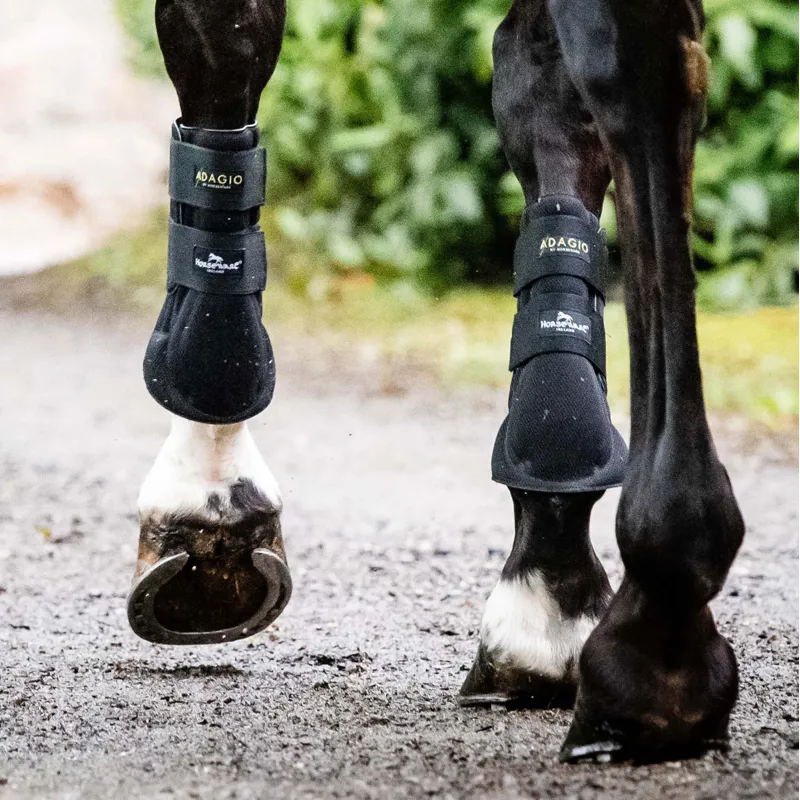 Horseware Adagio Training Boots - Black/Yellow-3