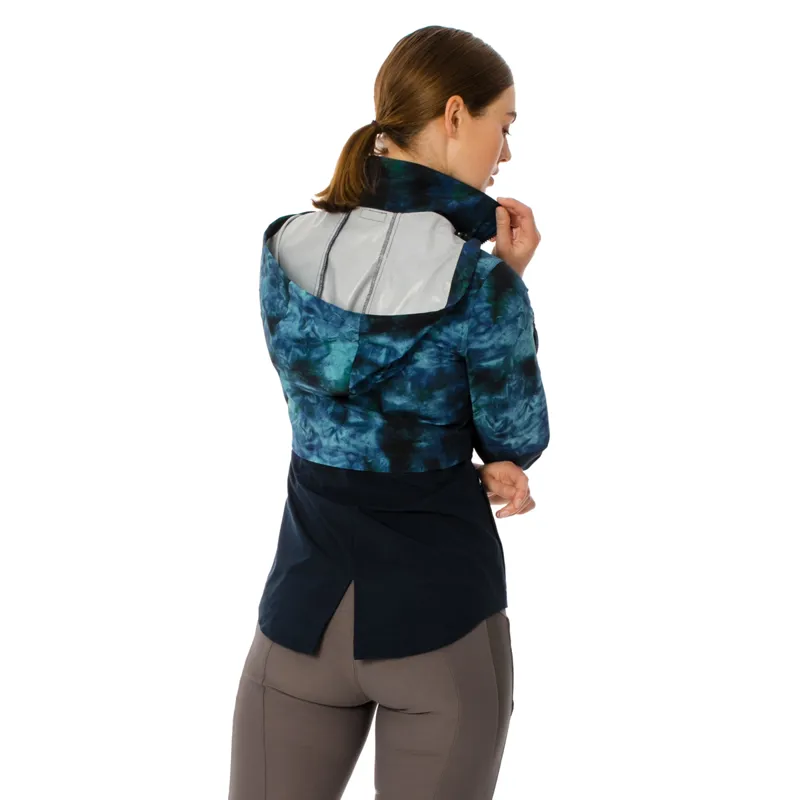 Horseware Carrie Ladies Riding Jacket - Navy/Green Tie Dyed - Small-1