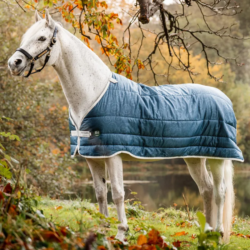 Horseware AmECO 300g Rug Liner - Teal Eco Print/Grey
