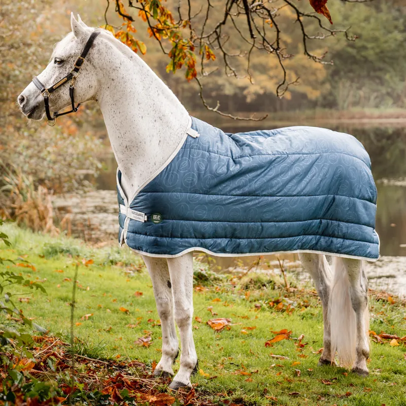 Horseware AmECO 100g Rug Liner - Teal Eco Print/Grey