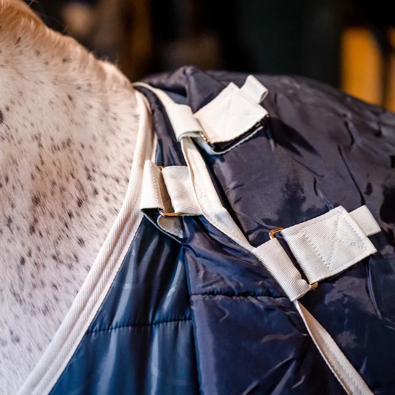 Horseware AmECO 100g Rug Liner - Teal Eco Print/Grey-4