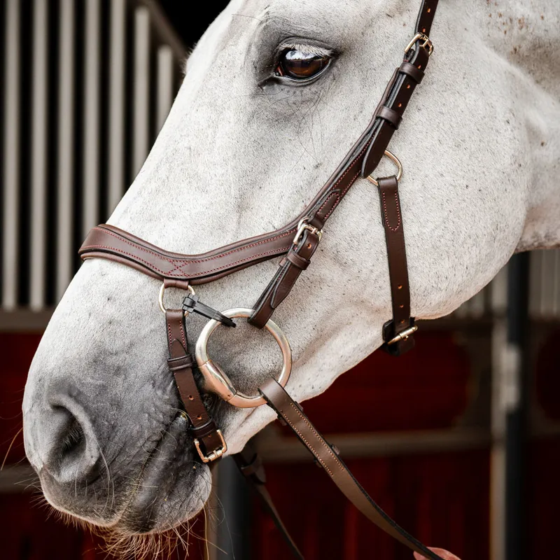 Horseware Micklem 2 Competition Bridle - Dark Havana-1