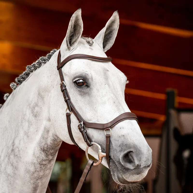 Horseware Micklem 2 Competition Bridle - Dark Havana-4