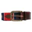 Hy Equestrian Polo Belt - Brown/Red/Navy/White