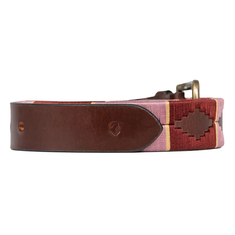 Hy Equestrian Polo Belt - Brown/Purple/Pink/Beige-1