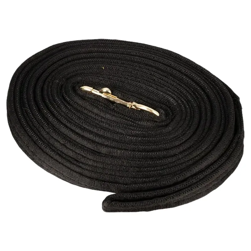 Hy Equestrian Soft 25ft Lunge Line - Black