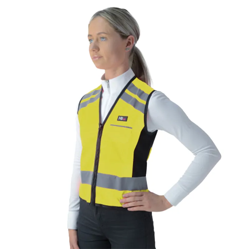 HyVIZ Fluorescent Waistcoat Please Pass Wide and Slow - Yellow