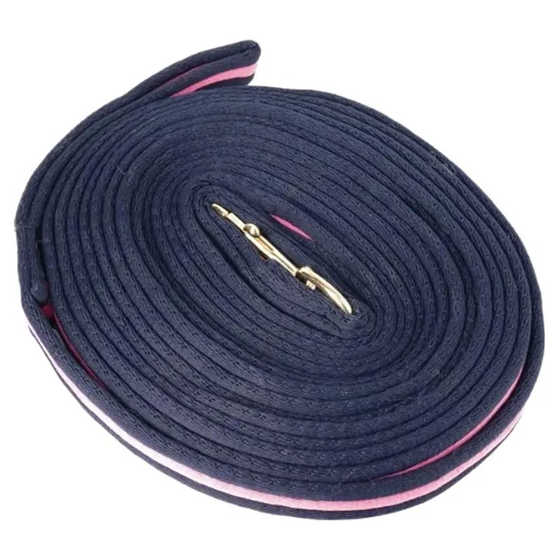 Hy Soft 25ft Lunge Line - Navy/Pink