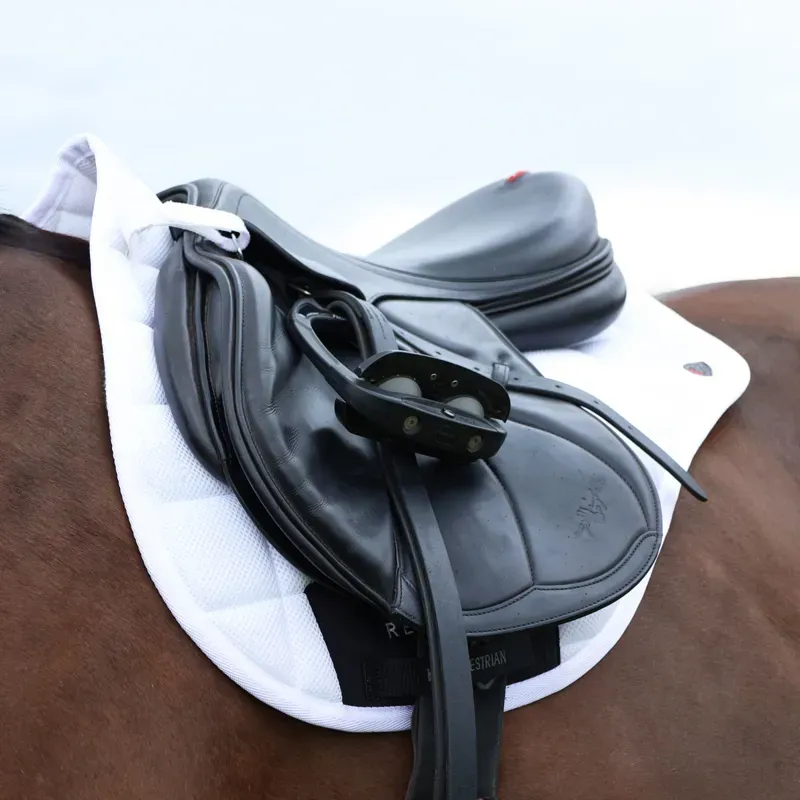 Hy Equestrian Pro Reaction 3D Mesh Saddlecloth - White-2