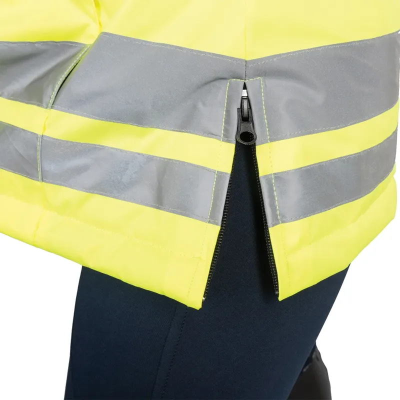 Hy Equestrian Reflector Two Tone Adults Waterproof Gilet - Yellow/Pink-7