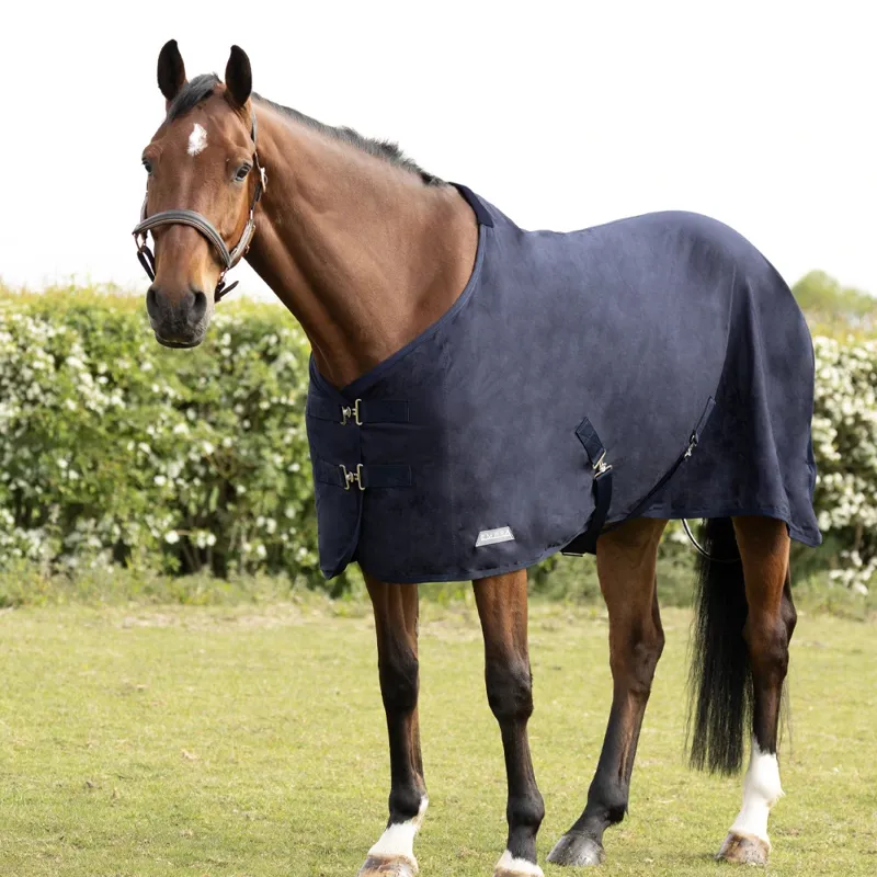 StormX Empra Standard Neck Pima Cotton Stable Sheet - Navy-2