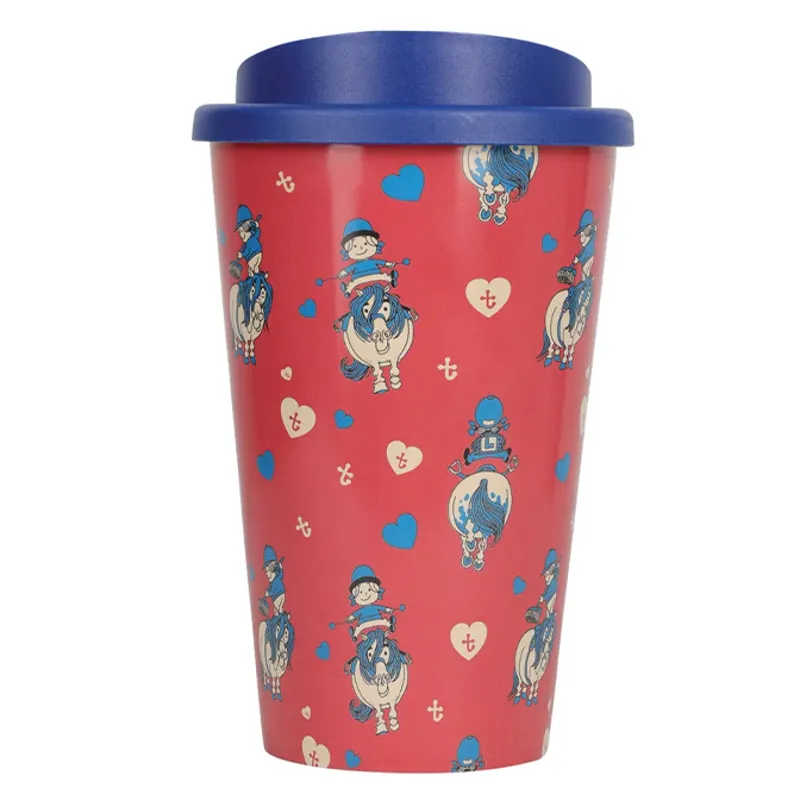 Hy Equestrian Thelwell Collection Takeaway Cup - Red/Navy