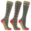 Hy Equestrian HYCONIC Christmas Riding Socks 3 Pack - Gingerbread