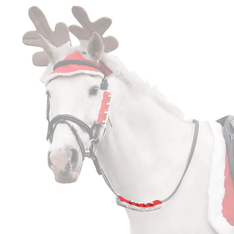 Hy Christmas Horse Santa Rein Sleeves Red/White