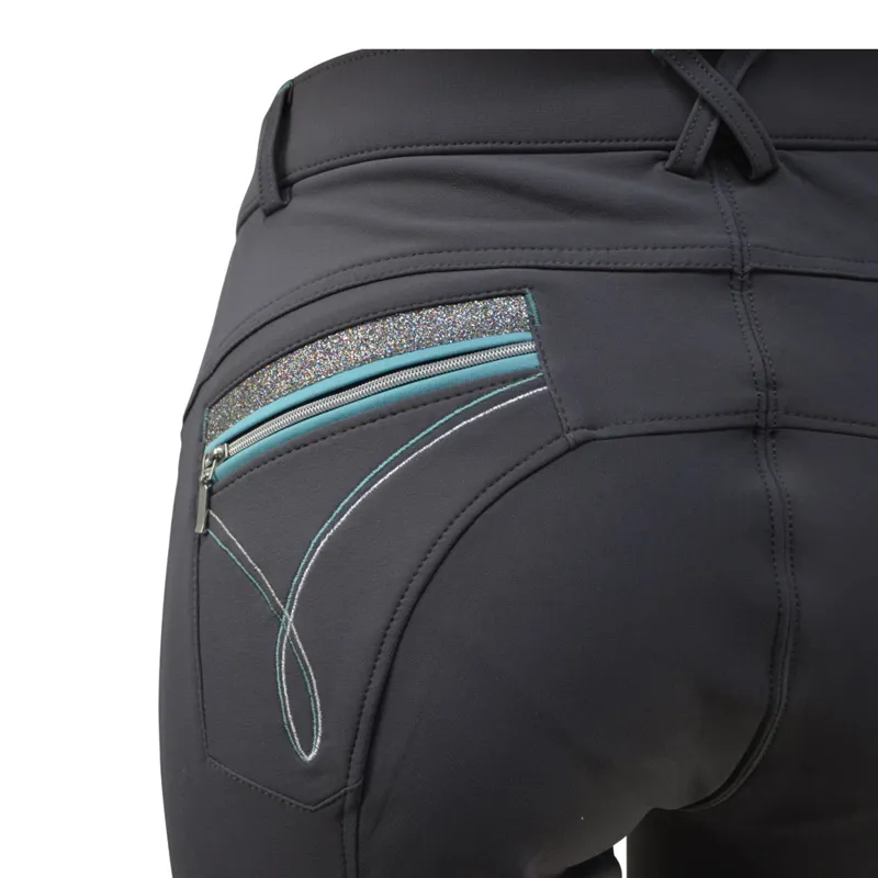 HyPERFORMANCE Belgravia Knee Grip Ladies Breeches - Grey - 30in-2