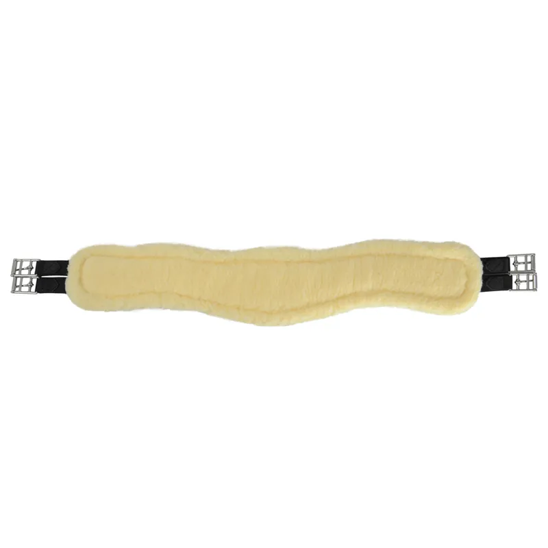 Hy Equestrian Fleece Lined GP/Jumping Contoured Girth - Black-1