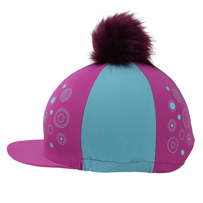 Hy Equestrian DynaMizs Ecliptic Hat Cover - Plum/Teal