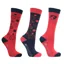 Hy Equestrian DynaMizs Ecliptic Junior Socks - Red/Navy