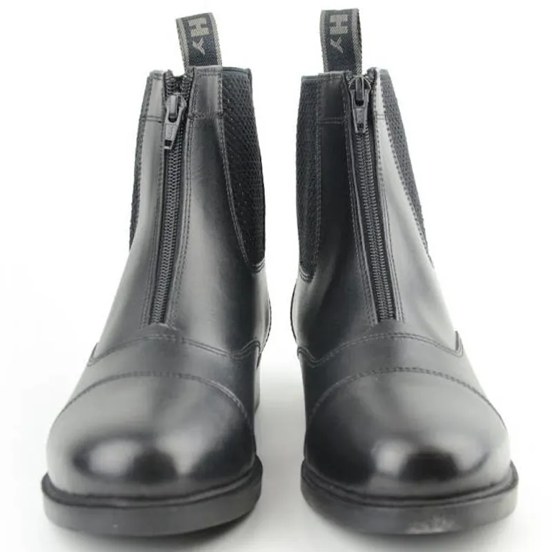 Hy Equestrian Canterbury Zip Junior Jodhpur Boots - Black-1