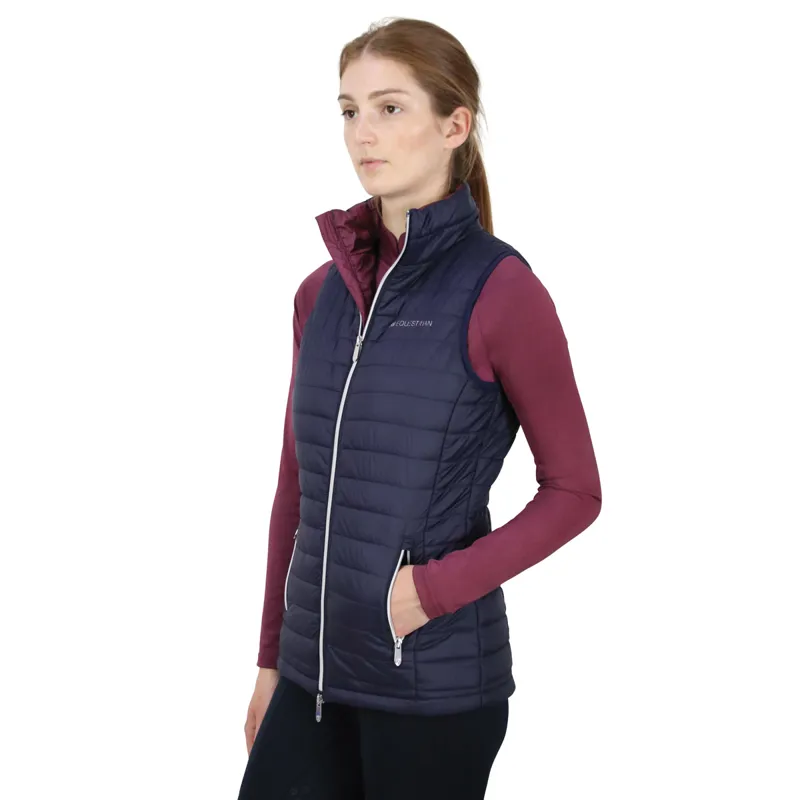 Hy Equestrian Synergy Padded Ladies Gilet - Navy/Fig