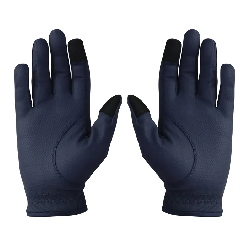 Hy Equestrian Cadiz Junior Riding Gloves - Navy-1