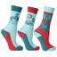 Hy Equestrian Thelwell Junior Socks 3 Pack - The Greatest/Turquoise/Red
