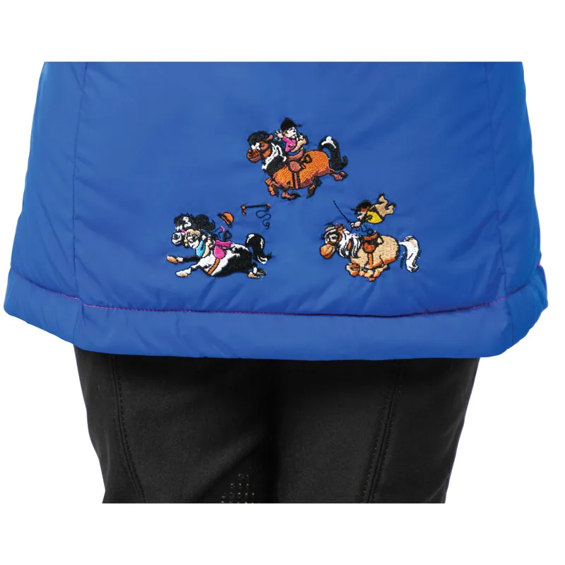 Hy Equestrian Junior Thelwell Collection Padded Race Gilet - Blue-3