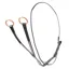 Hy Equestrian Rosciano Running Martingale - Black/Rose Gold