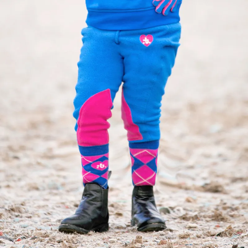 Hy Equestrian Fleece Tots Junior Jodhpurs - Thelwell Race