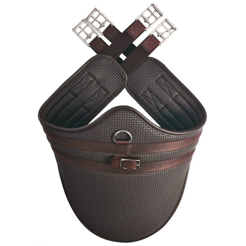 Hy Equestrian Waffle Stud Girth - Brown