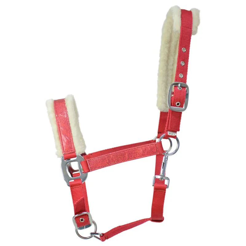 Hy Christmas Headcollar - Red Sparkle