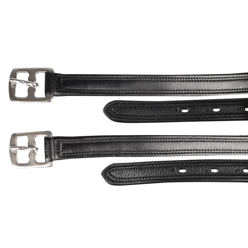 Hy Equestrian Super Soft Stirrup Leathers - Black