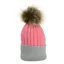 Hy Equestrian Luxembourg Luxury Bobble Hat - Coral/Charcoal
