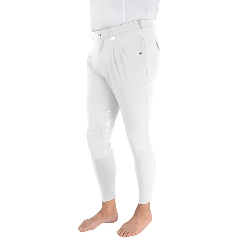 HyPERFORMANCE Harrogate Knee Grip Mens Competition Breeches - White