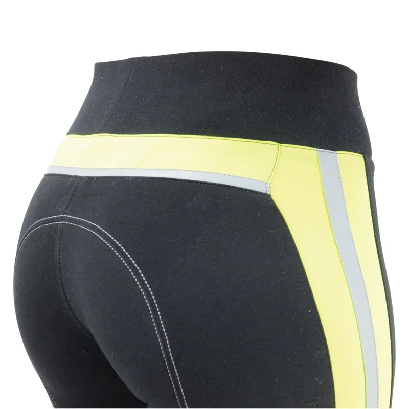 HyVIZ Reflector Knee Patch Ladies Breeches - Yellow/Black-3