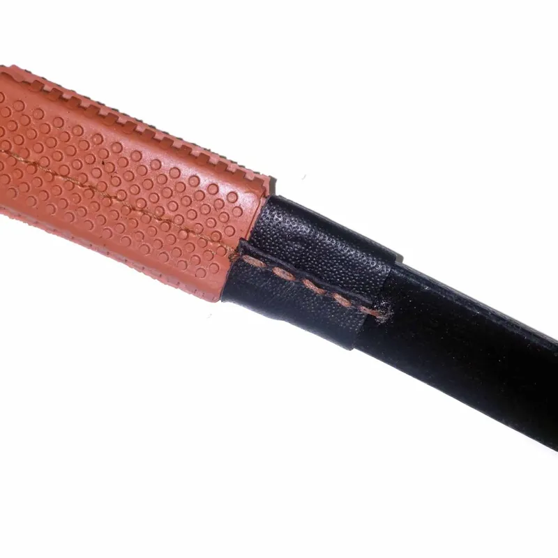 Dever Classic Arab Race Rubber Grip Reins - Brown/Brown-3