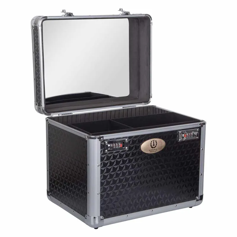 Imperial Riding Shiny Grooming Box - Black Glitter-1