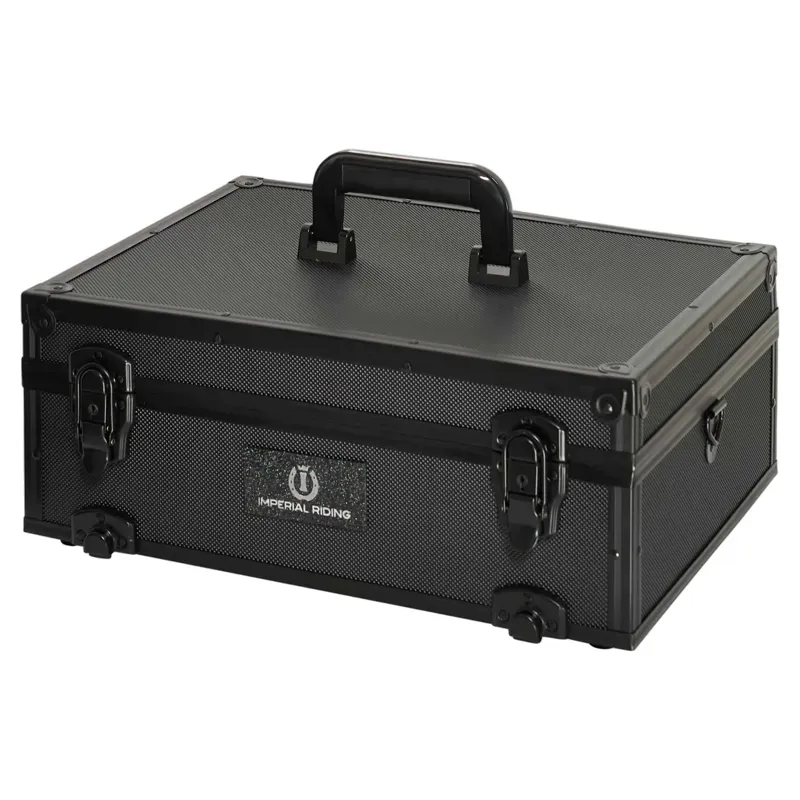Imperial Riding StackX Deluxe Grooming Box - Black-3