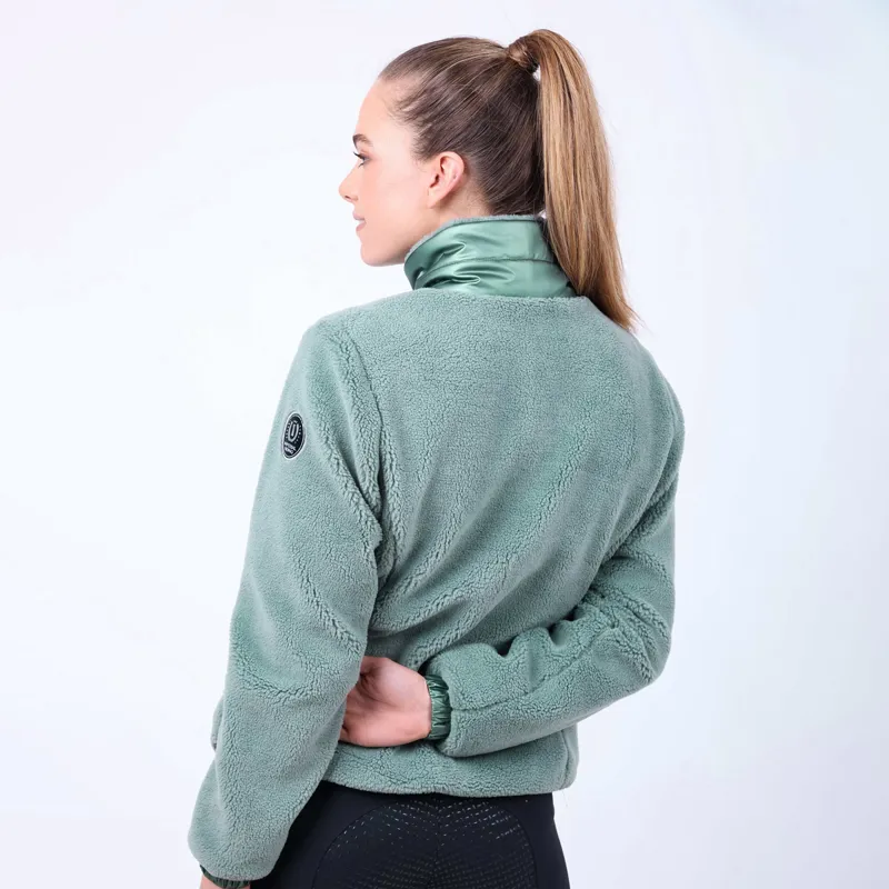 Imperial Riding Galaxy Sherpa Ladies Fleece Jacket - Sage Green-3