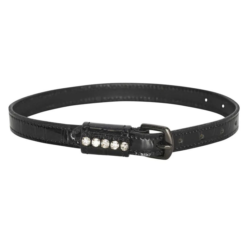 Imperial Riding Walker Glam Junior Spur Straps - Black Croc