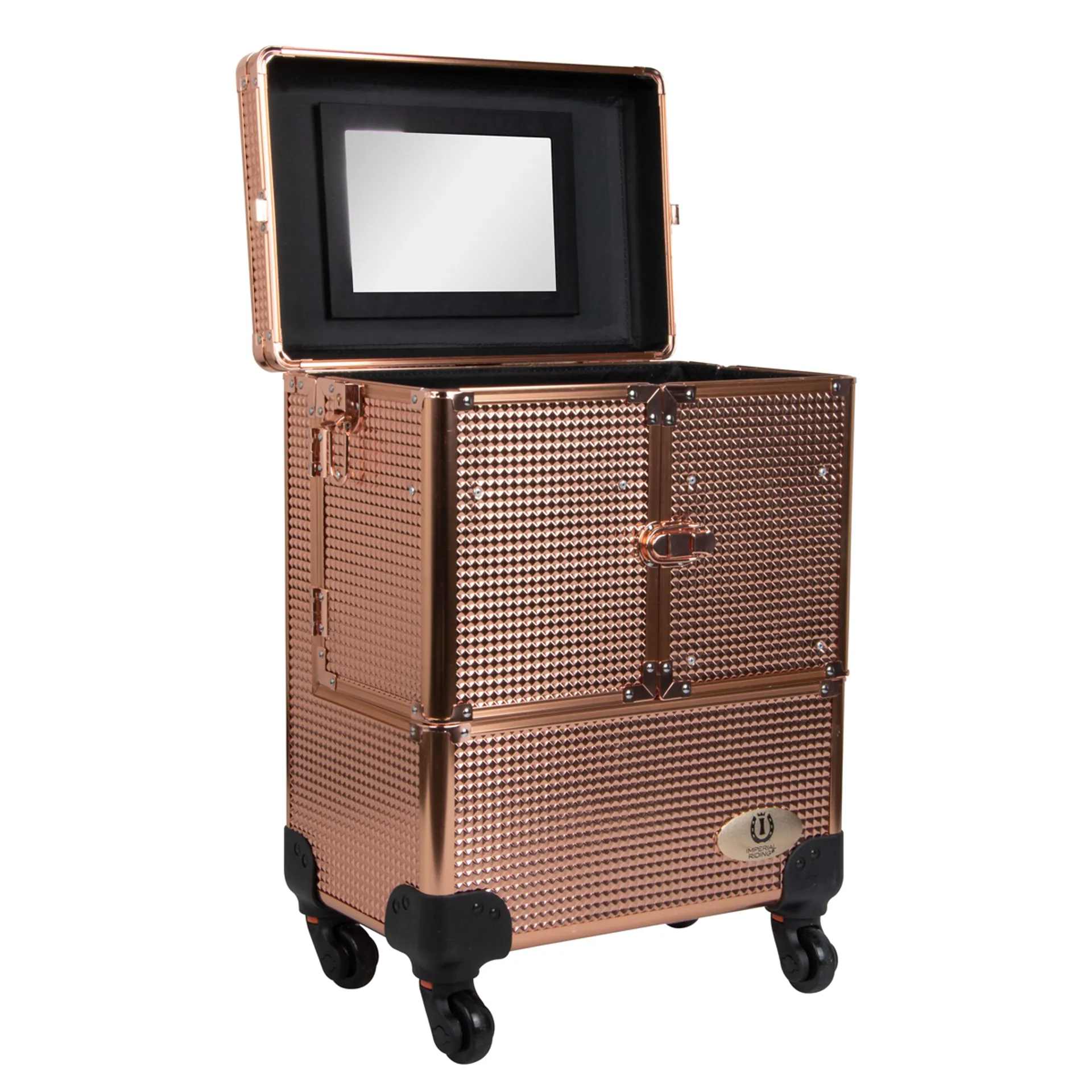 Imperial Riding Big Shiny Grooming Box - Rose Gold
