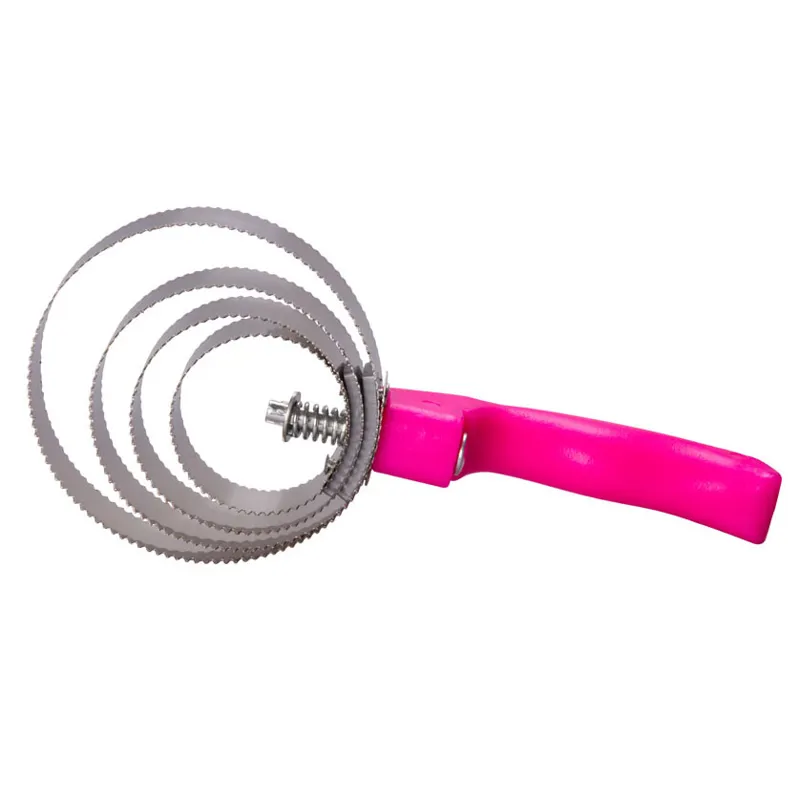 Imperial Riding Western Metal Curry Comb - Neon Pink