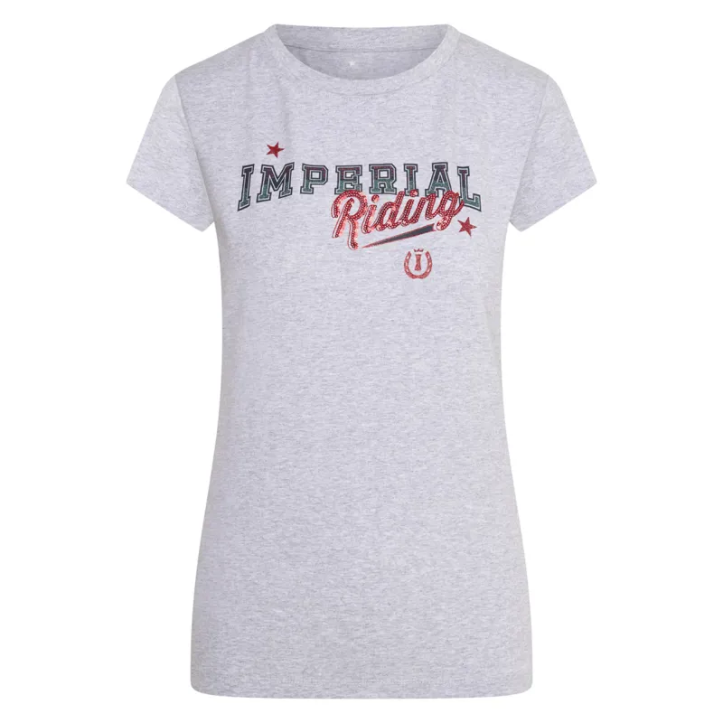 Imperial Riding Classy Junior Girls T-Shirt - Grey Melange