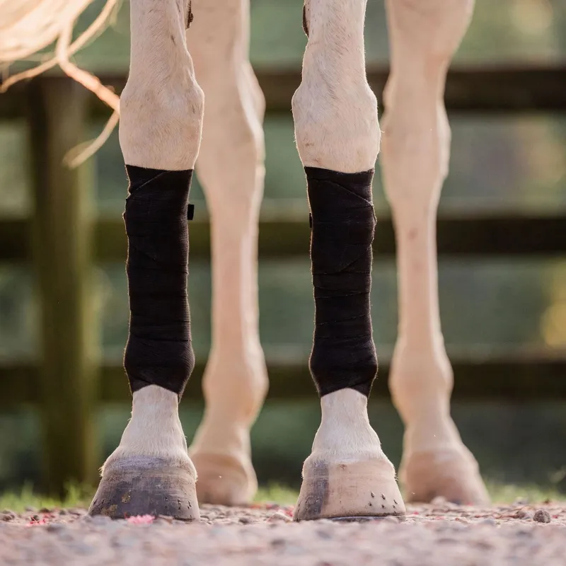 Incrediwear Equine Circulation Exercise Therapeutic Bandages - Black-6