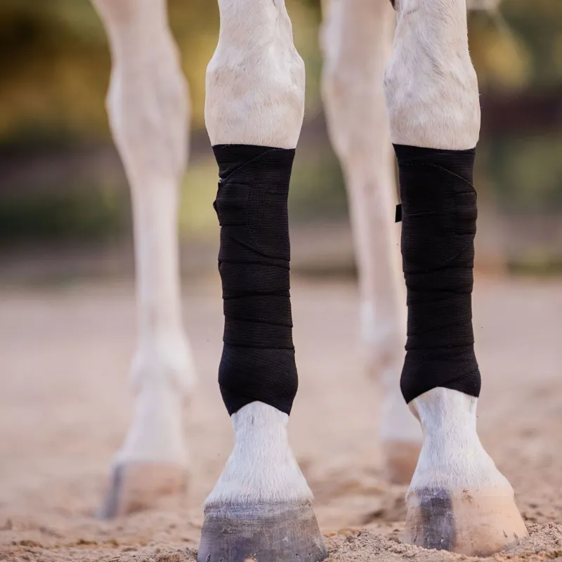 Incrediwear Equine Circulation Exercise Therapeutic Bandages - Black-2