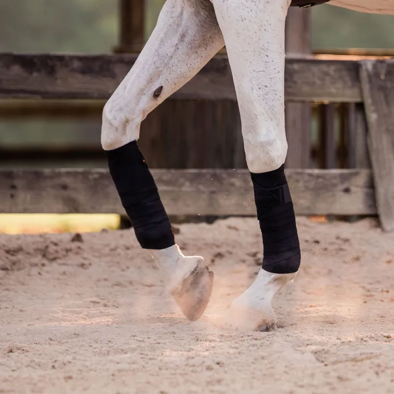 Incrediwear Equine Circulation Exercise Therapeutic Bandages - Black-4