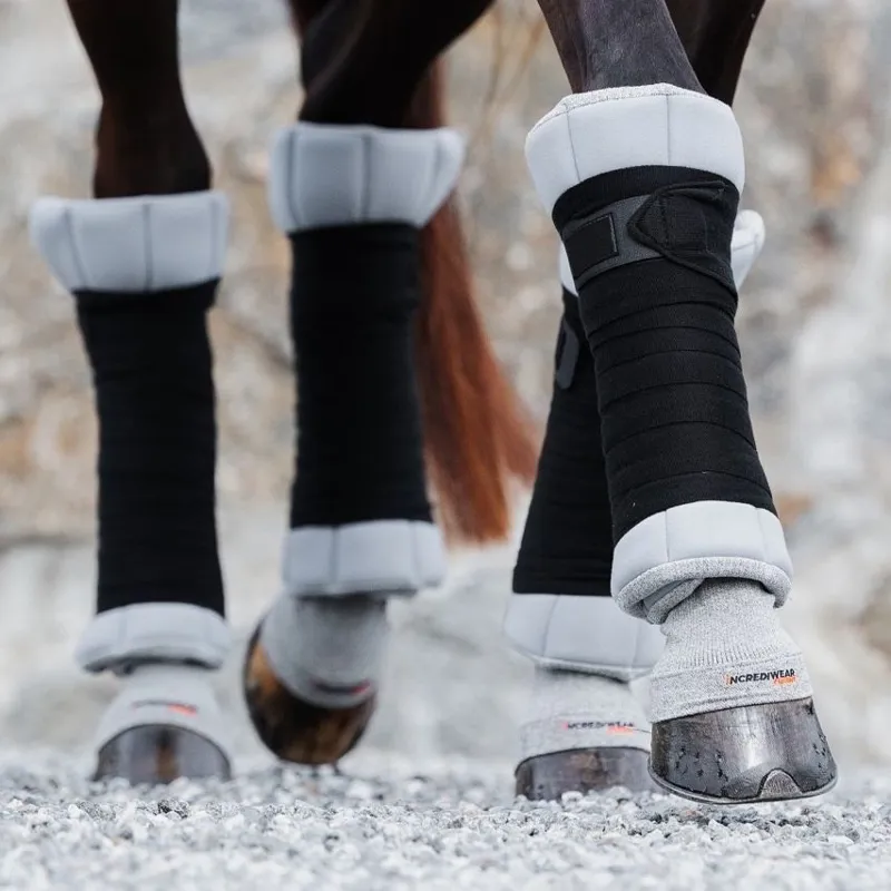 Incrediwear Equine Circulation Standing Wraps - Grey-8