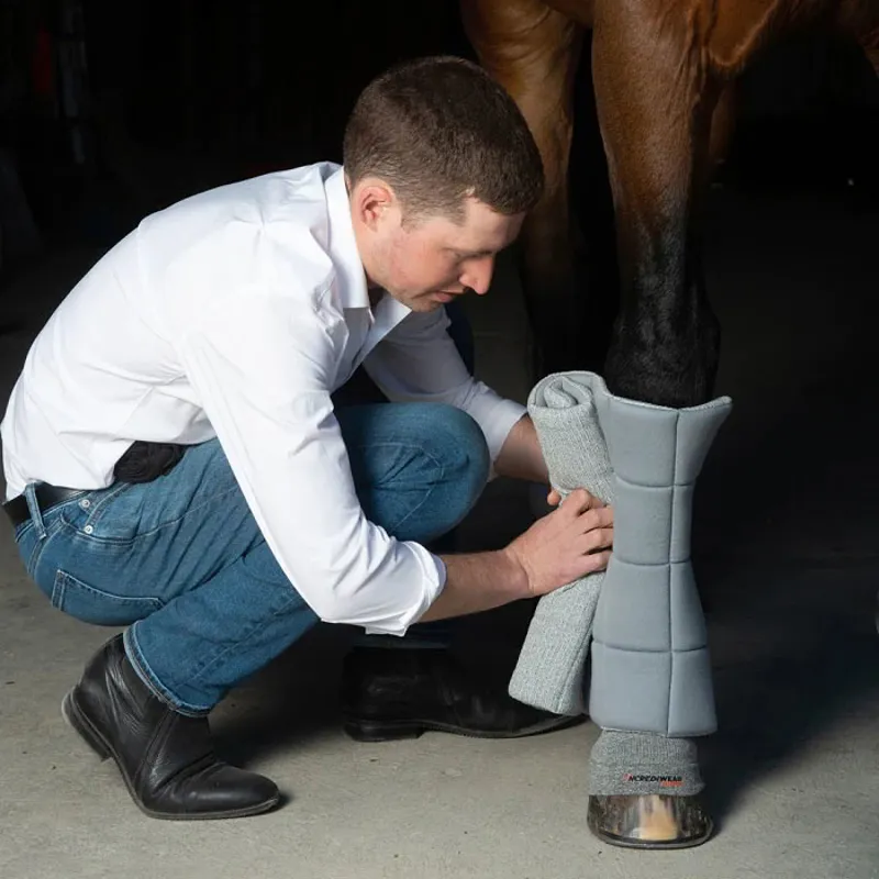 Incrediwear Equine Circulation Standing Wraps - Grey-3