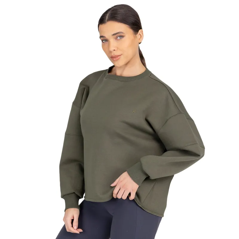 Aubrion React Womens Sweatshirt - Khaki-2